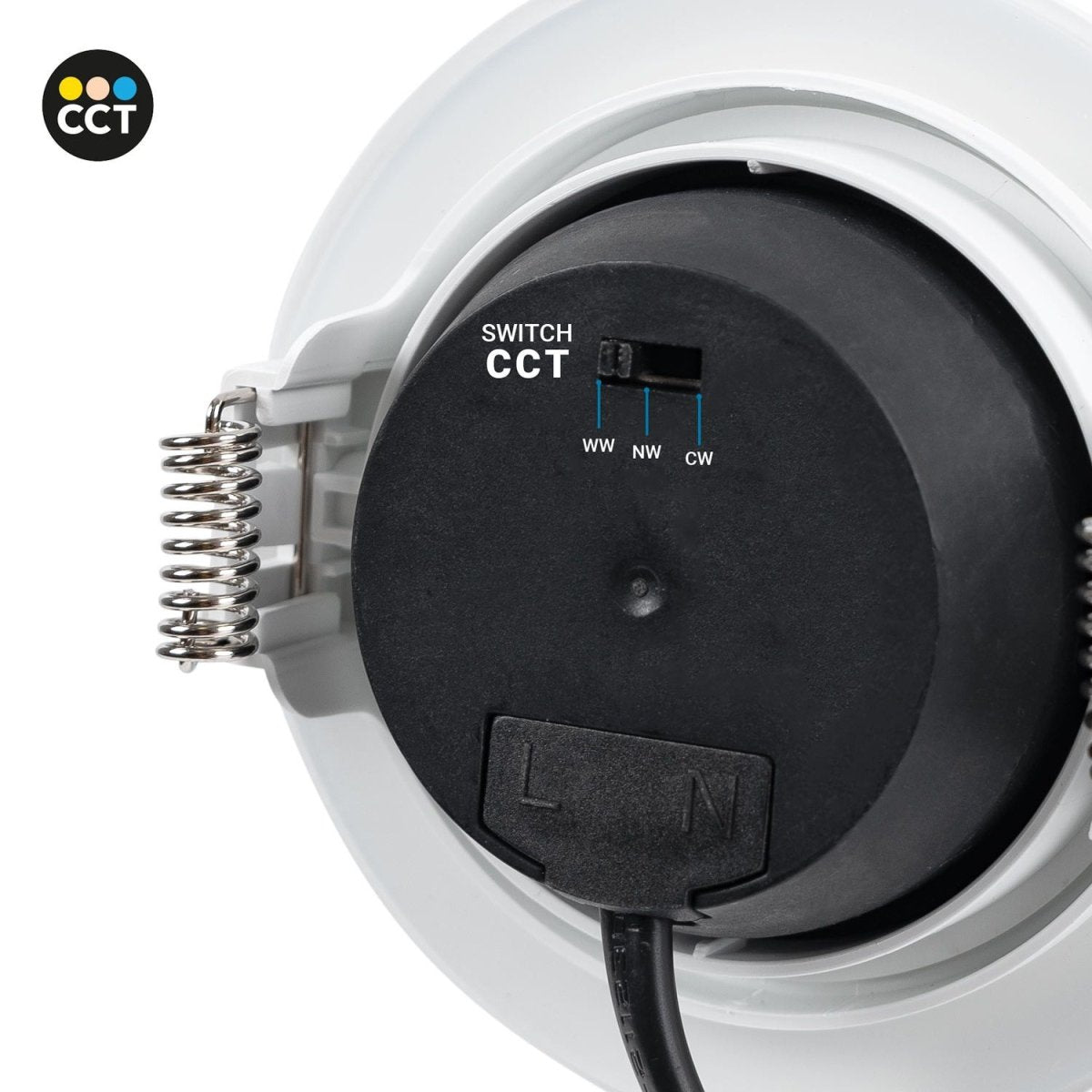 Downlight LED interior - 7W - CCT - DIMABLE TRIAC - 630lm - Corte Ø 70mm - IP20 - Barcelona Led-