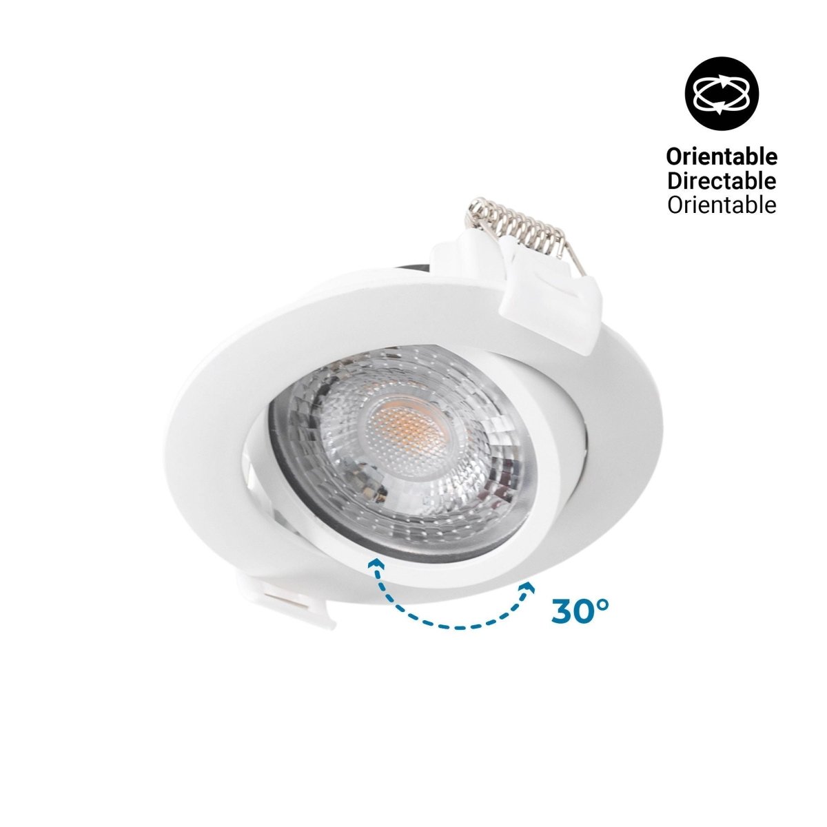 Downlight LED interior - 7W - CCT - DIMABLE TRIAC - 630lm - Corte Ø 70mm - IP20 - Barcelona Led-