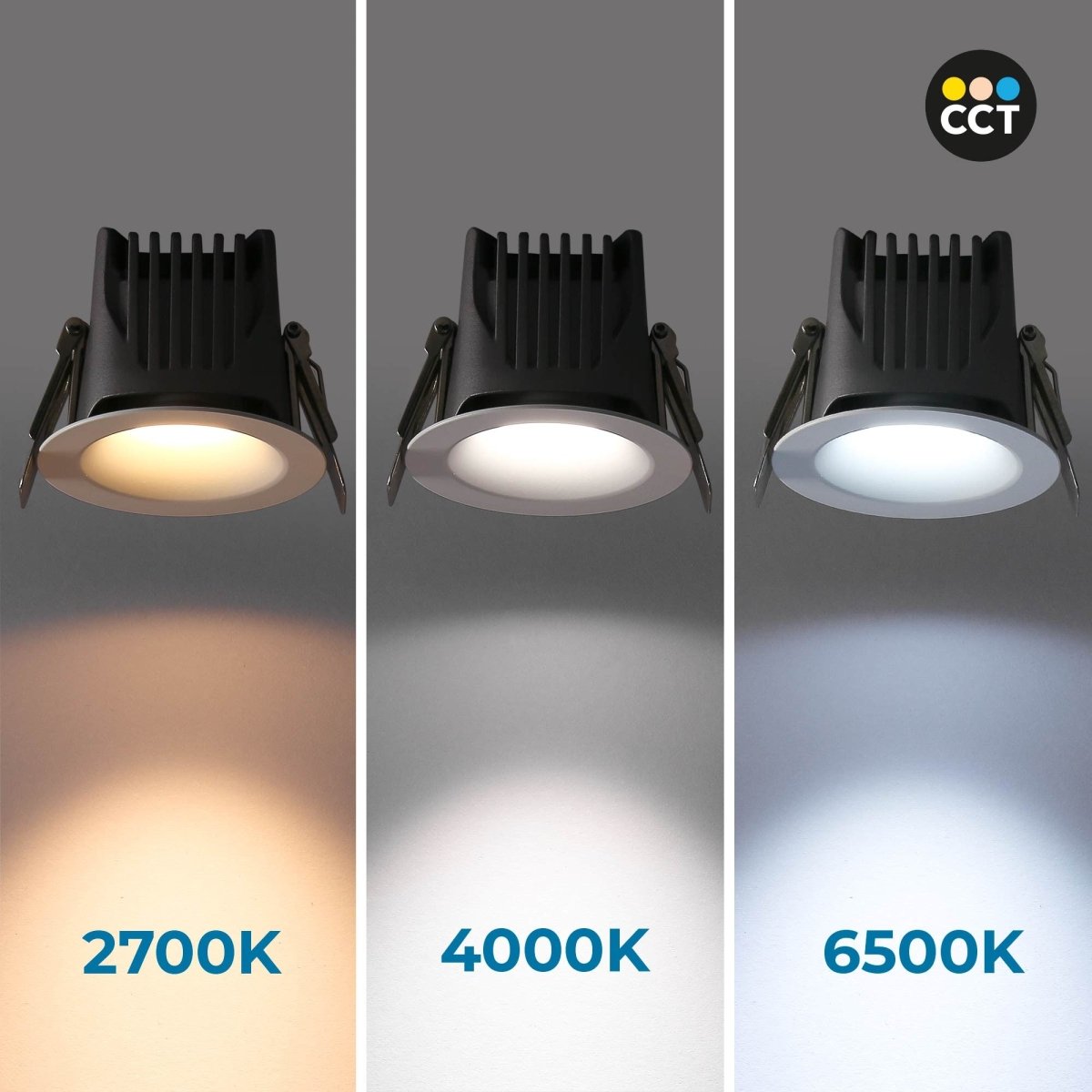 Downlight LED exterior 6W - CCT - Chip OSRAM - Driver PHILIPS - Corte Ø 55mm - IP54 - Barcelona Led-