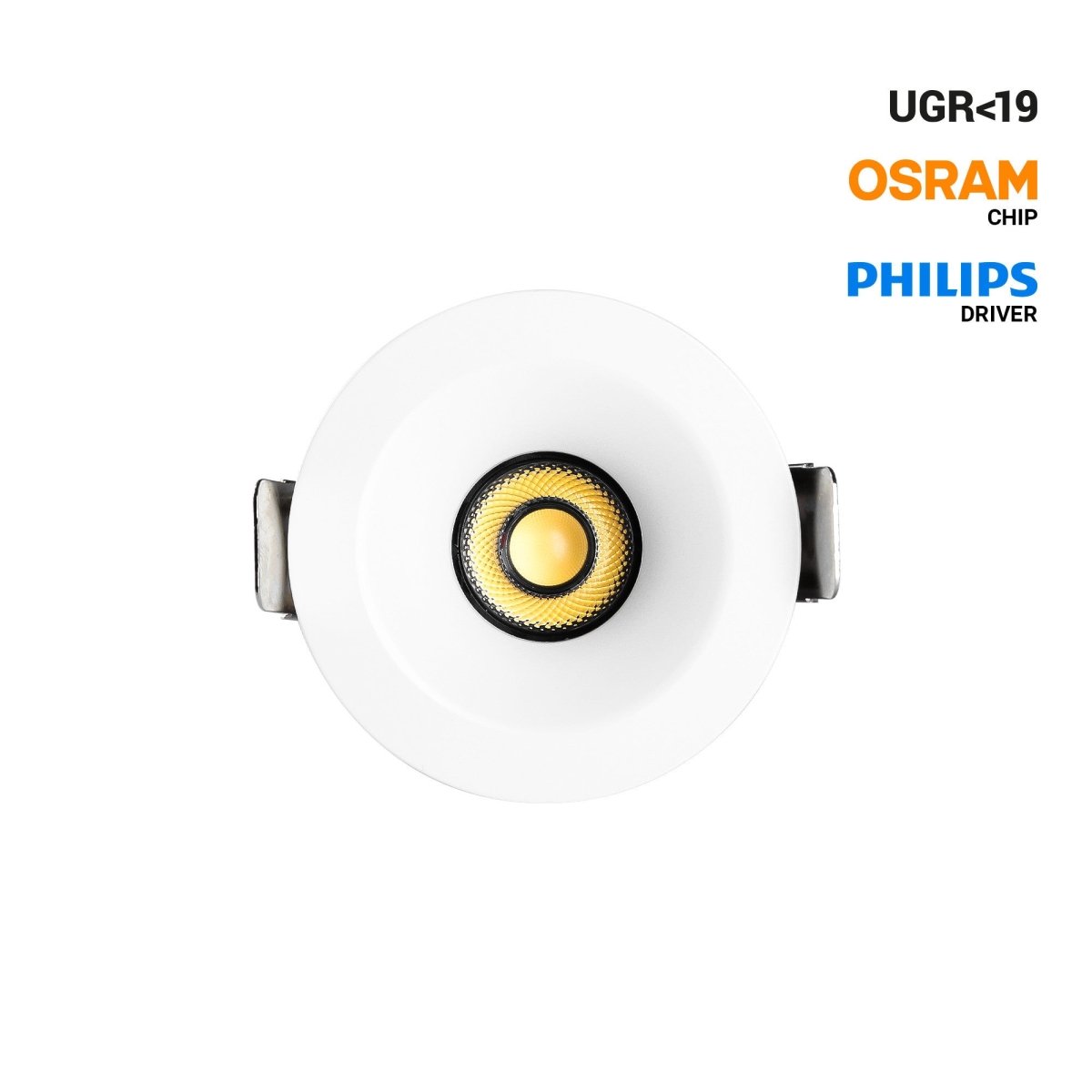 Downlight LED exterior 6W - CCT - Chip OSRAM - Driver PHILIPS - Corte Ø 55mm - IP54 - Barcelona Led-