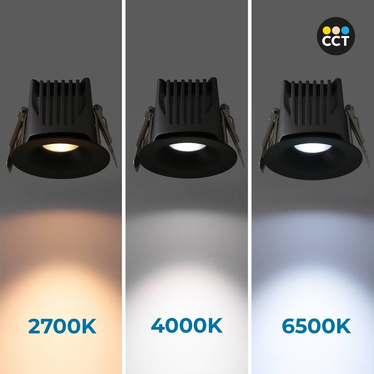 Downlight LED exterior 6W - CCT - Chip OSRAM - Driver PHILIPS - Corte Ø 55mm - IP54 - Barcelona Led-