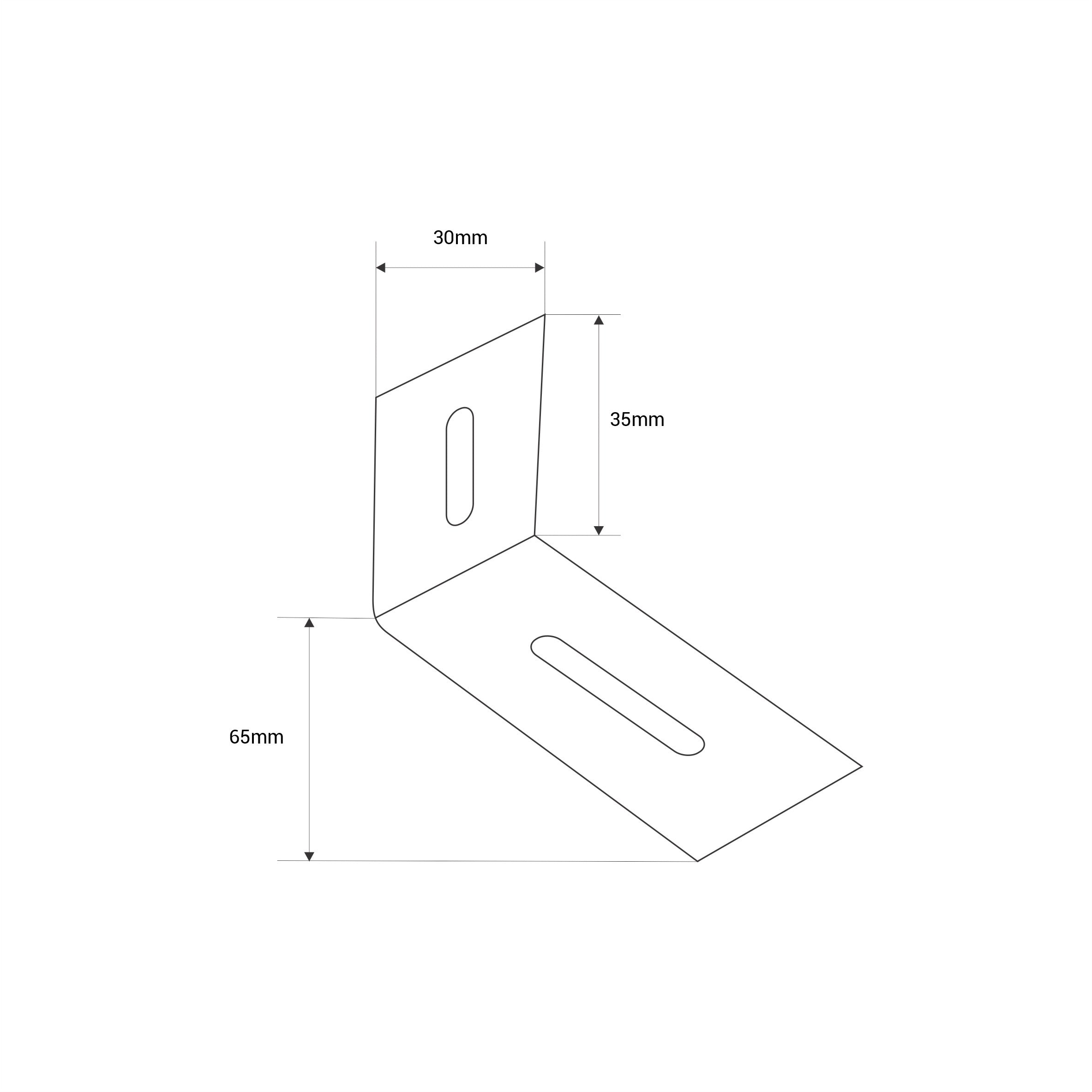Accesorio para montaje en pared de luminaria lineal B9070 (20)