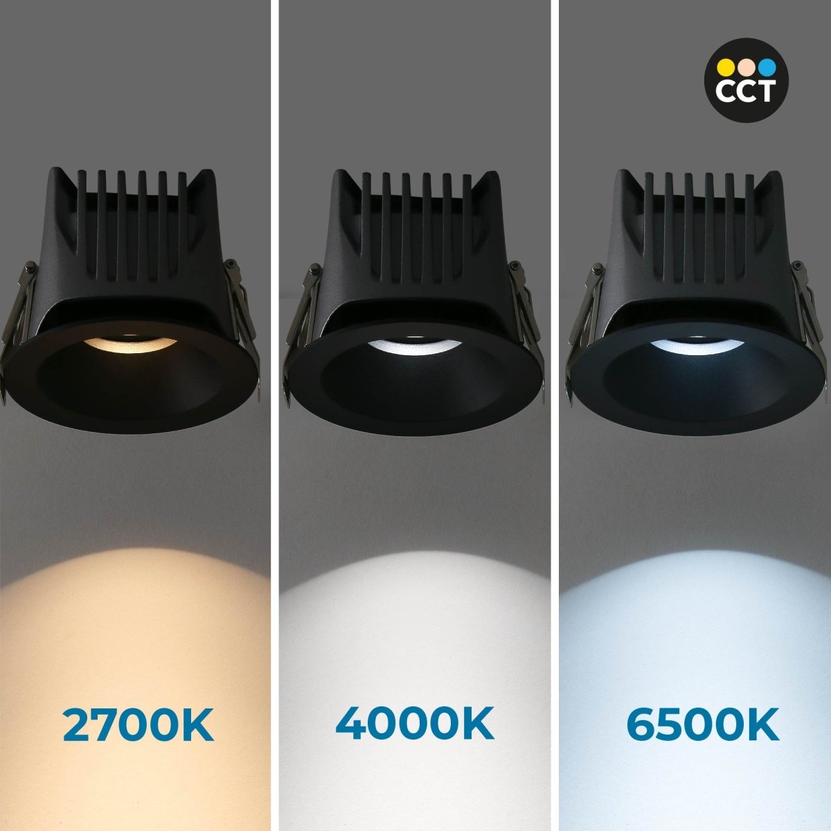 Downlight LED exterior 12W - CCT - Chip OSRAM - Driver PHILIPS - Corte Ø 75mm - IP54 - Barcelona Led-