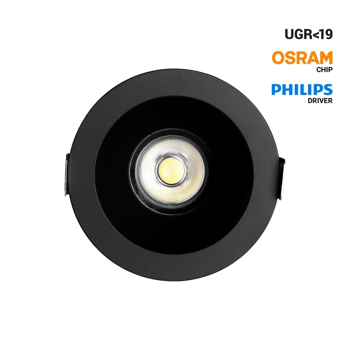 Downlight LED exterior 12W - CCT - Chip OSRAM - Driver PHILIPS - Corte Ø 75mm - IP54 - Barcelona Led-