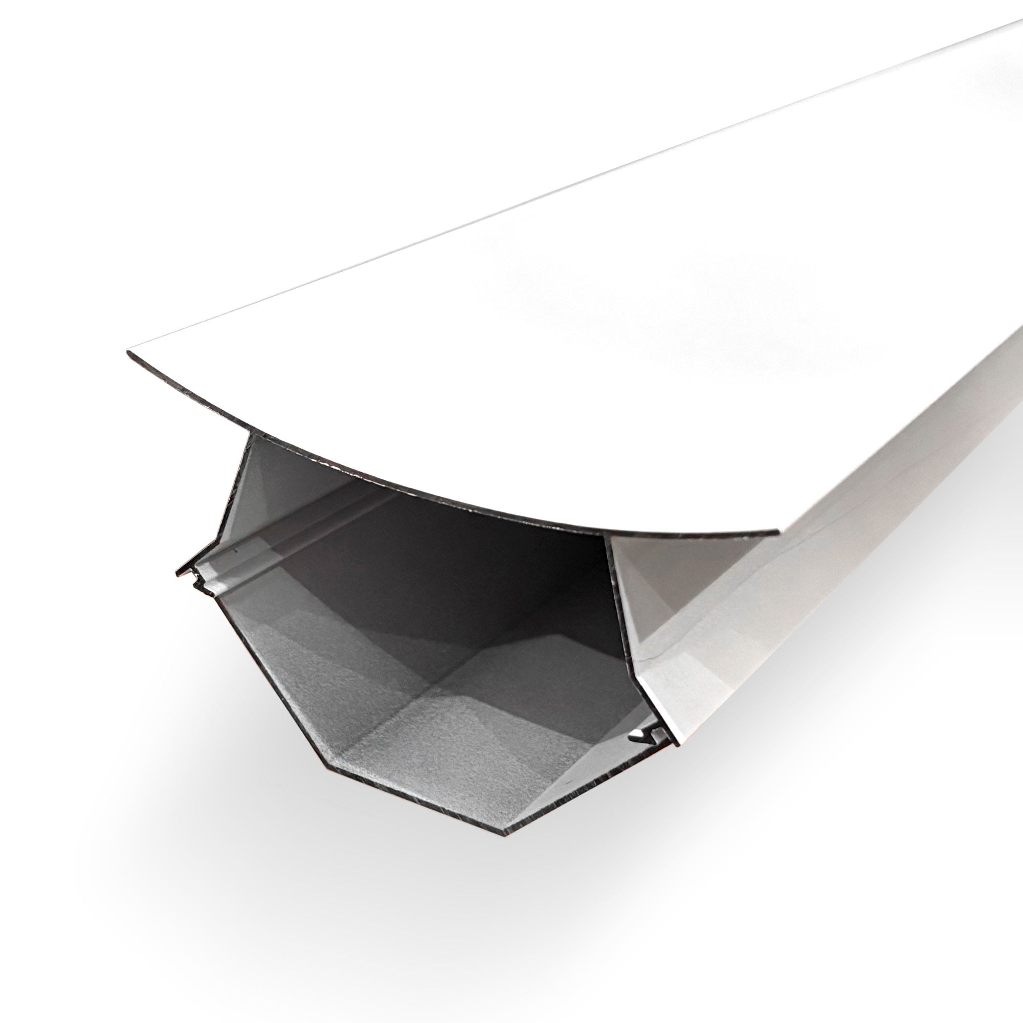 Perfil doble tira LED esquinas - Superficie - 85x85 mm - 2 metros