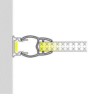 Perfil tira LED para cristal 11mm - Con difusor - Blanco - 2 metros (1)
