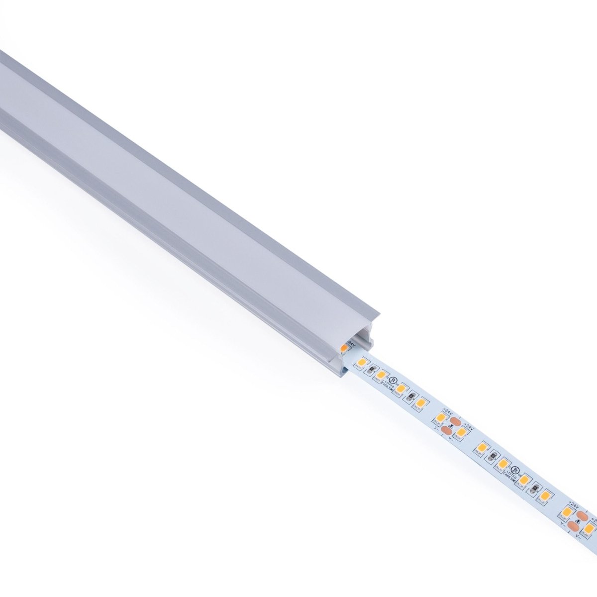 Perfil tira LED empotrable - 25x14mm - Kit completo - 1 metro - Barcelona Led-
