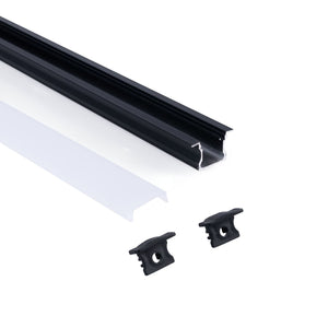 Perfil tira LED empotrable - 25x14mm - Kit completo - 1 metro (34)