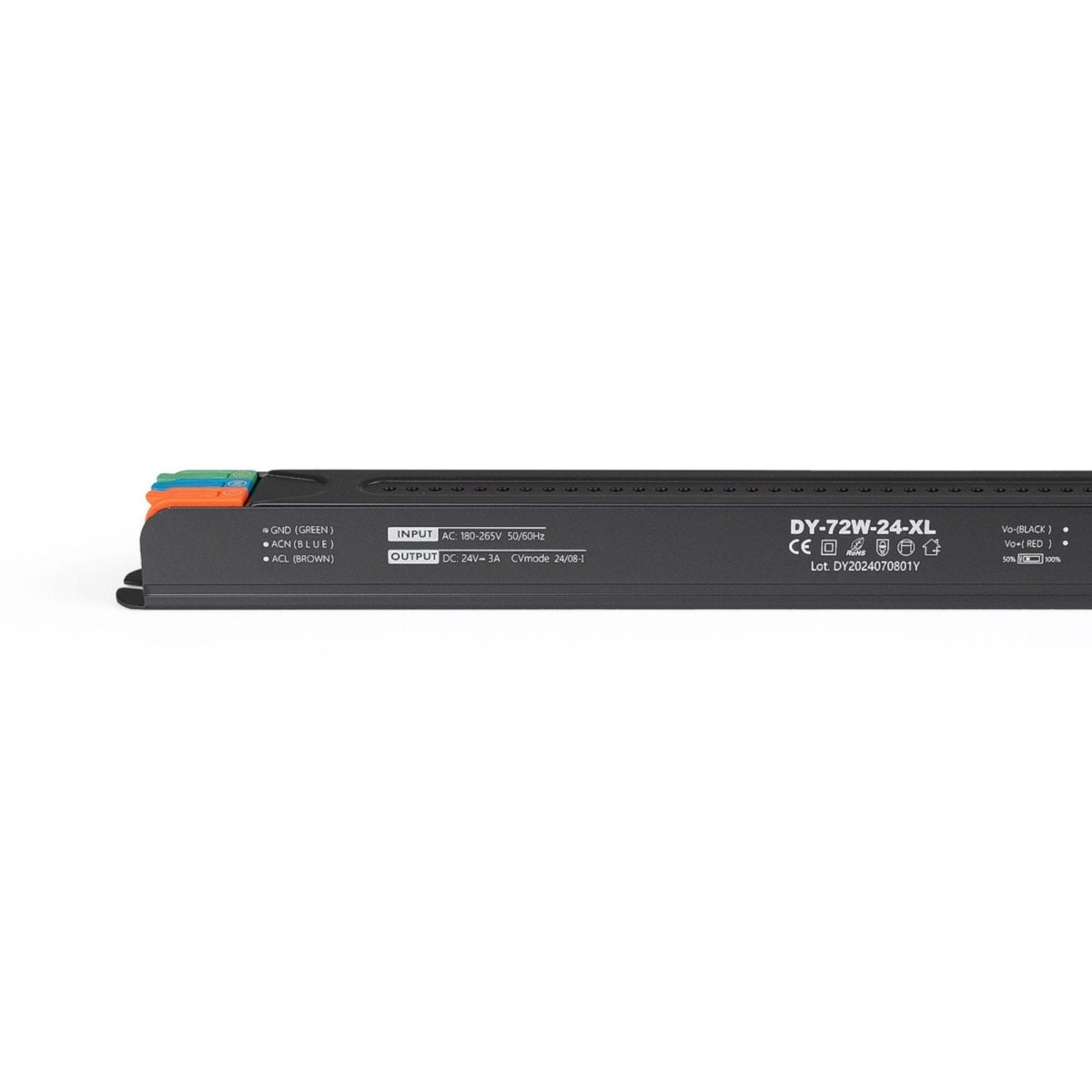 Fuente de alimentación Slim 72W 24V - 3A - Alta eficiencia - IP20 - Barcelona Led-Material eléctrico