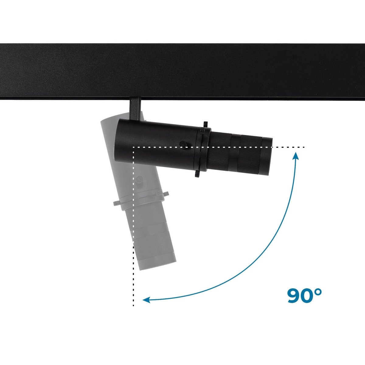 Proyector shapeable para carril magnético 48V - 10W - 20º-35º - Barcelona Led-