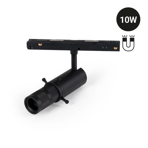 Shapeable LED spotlight for magnetic track 48V - 10W - 20º-35º