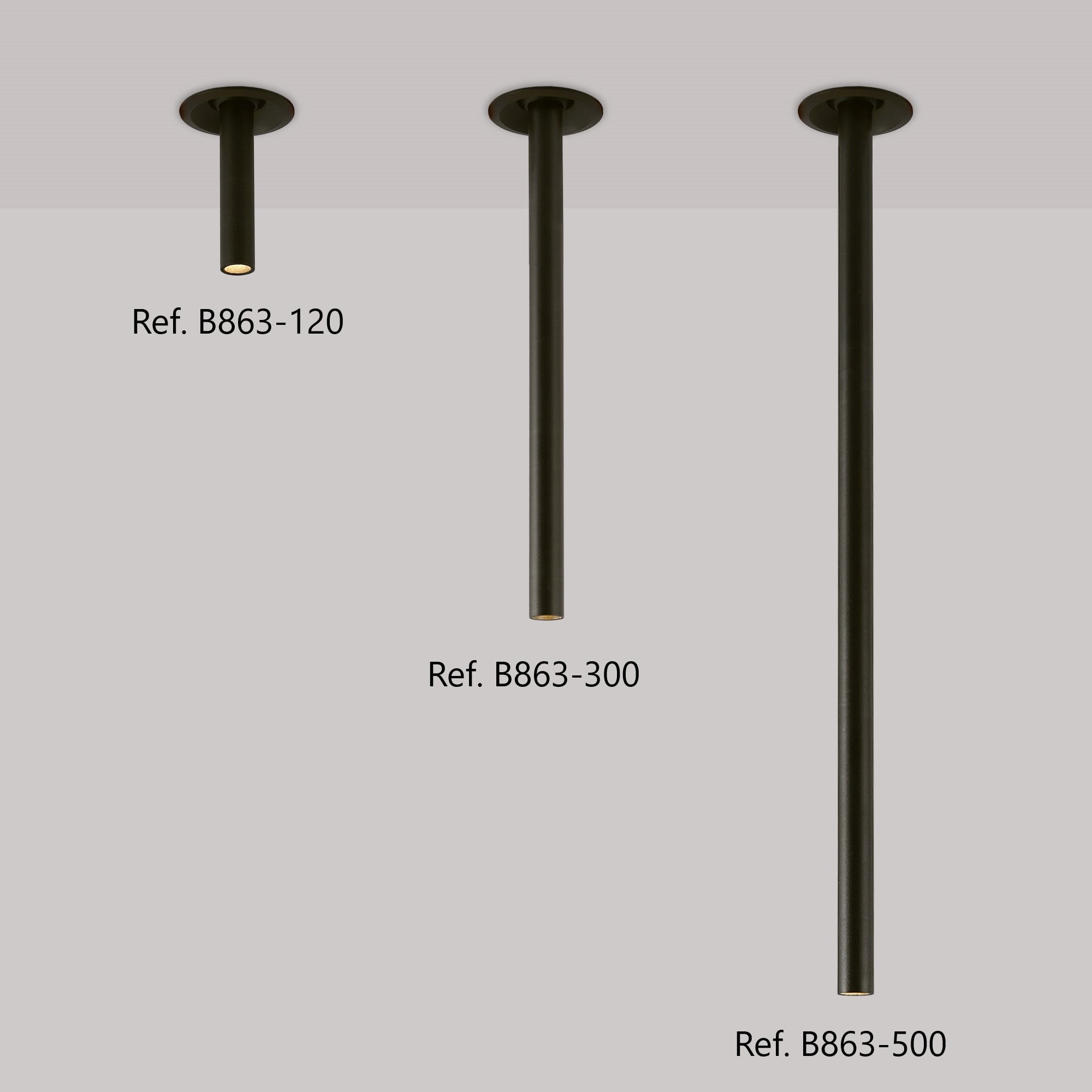 Foco de techo LED empotrable 3W - Extensible 300mm - Orientable - Chip OSRAM - 2700K (27)