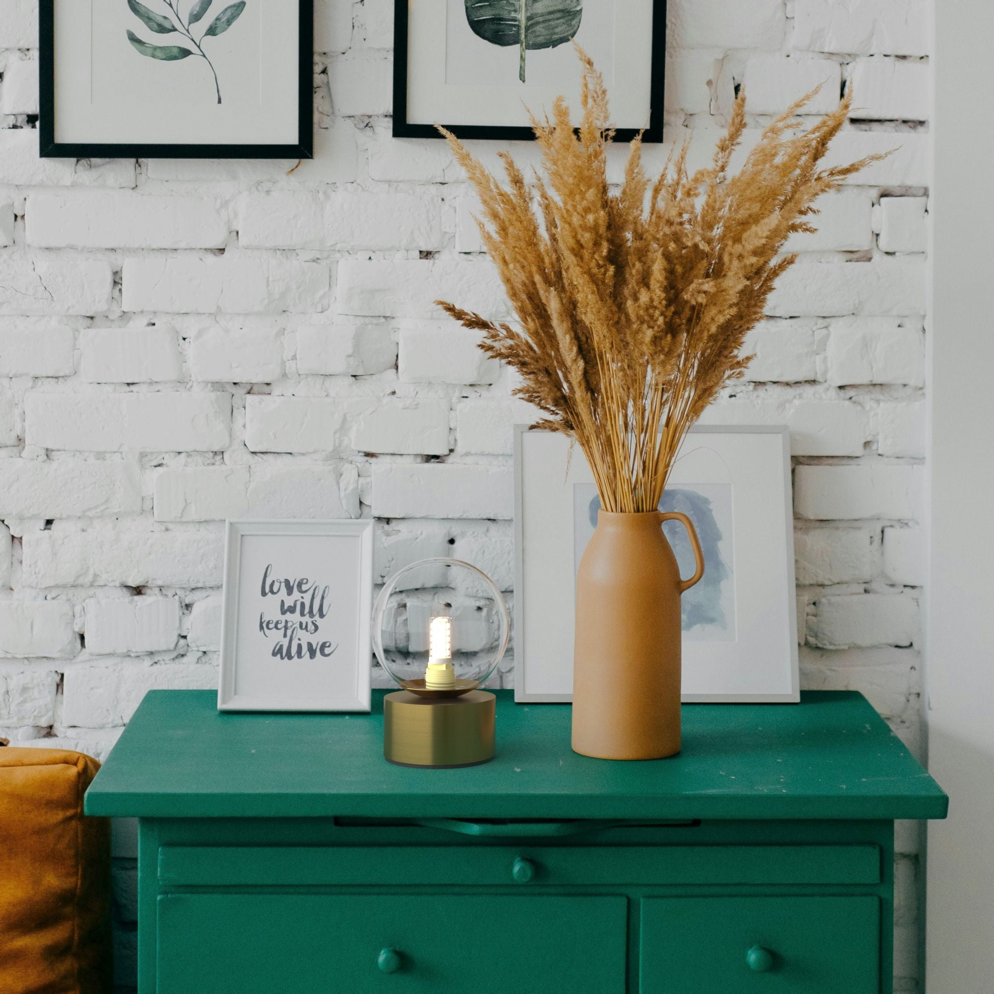 Lámpara de mesa con esfera de cristal "BASS" - G9 (5)