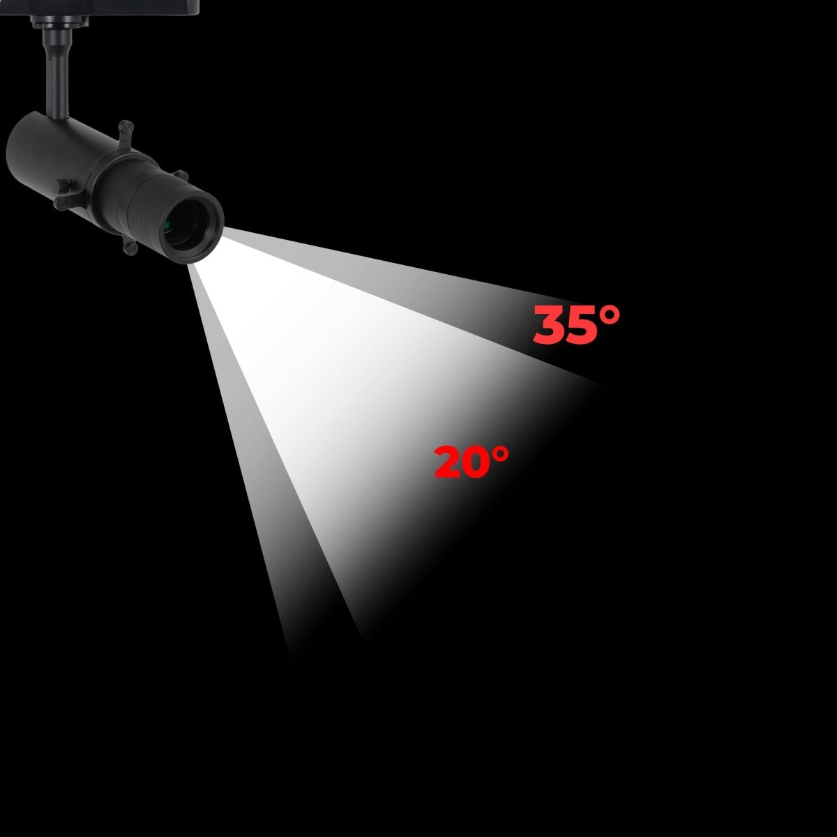 Proyector shapeable para carril trifásico - 10W - 20º-35 - Barcelona Led-