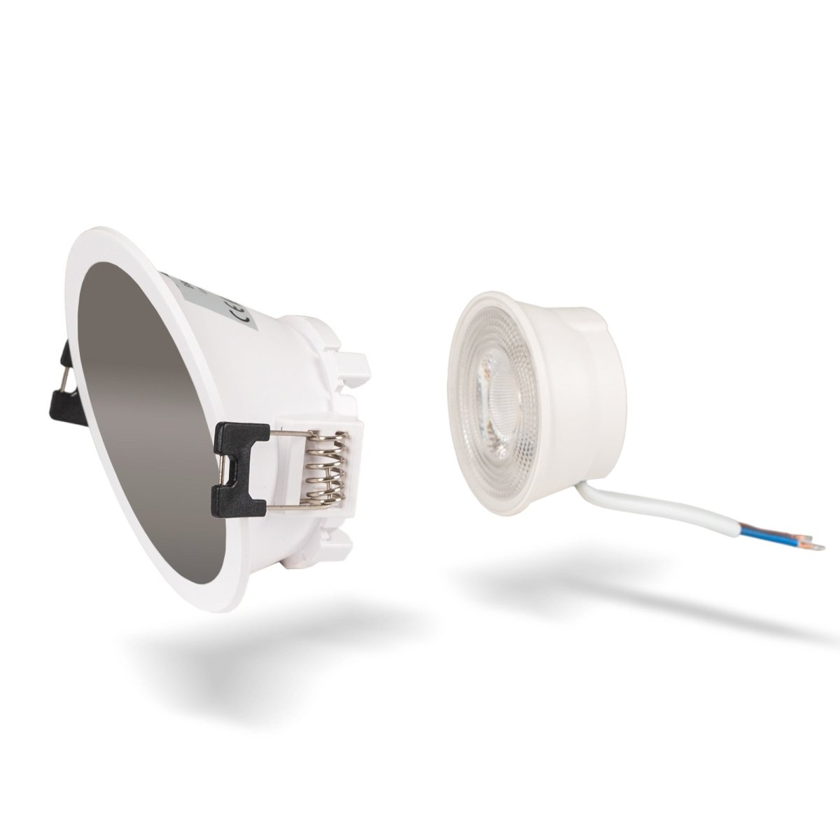 KIT Aro downlight redondo asimétrico Ø85mm + Módulo LED MR16 5W - Barcelona Led-