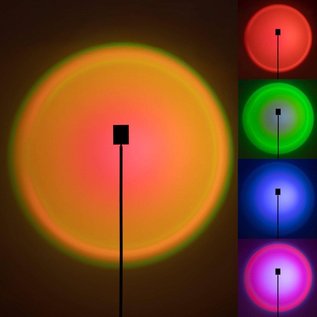 Lámpara de pie "PACK" 6W- RGBW - Sunset Lamp - Barcelona Led-Decoración