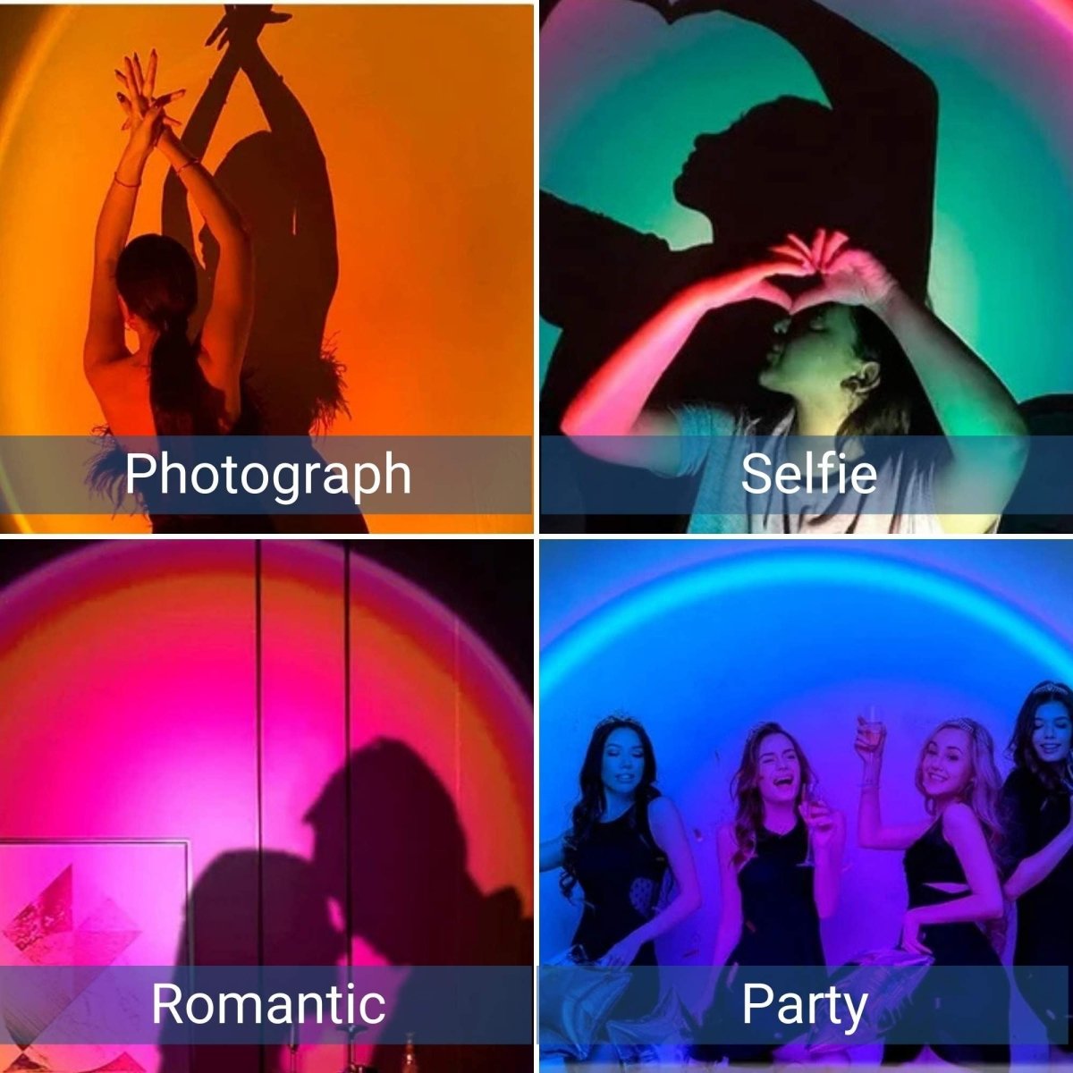 Lámpara de pie "PACK" 6W- RGBW - Sunset Lamp - Barcelona Led-Decoración
