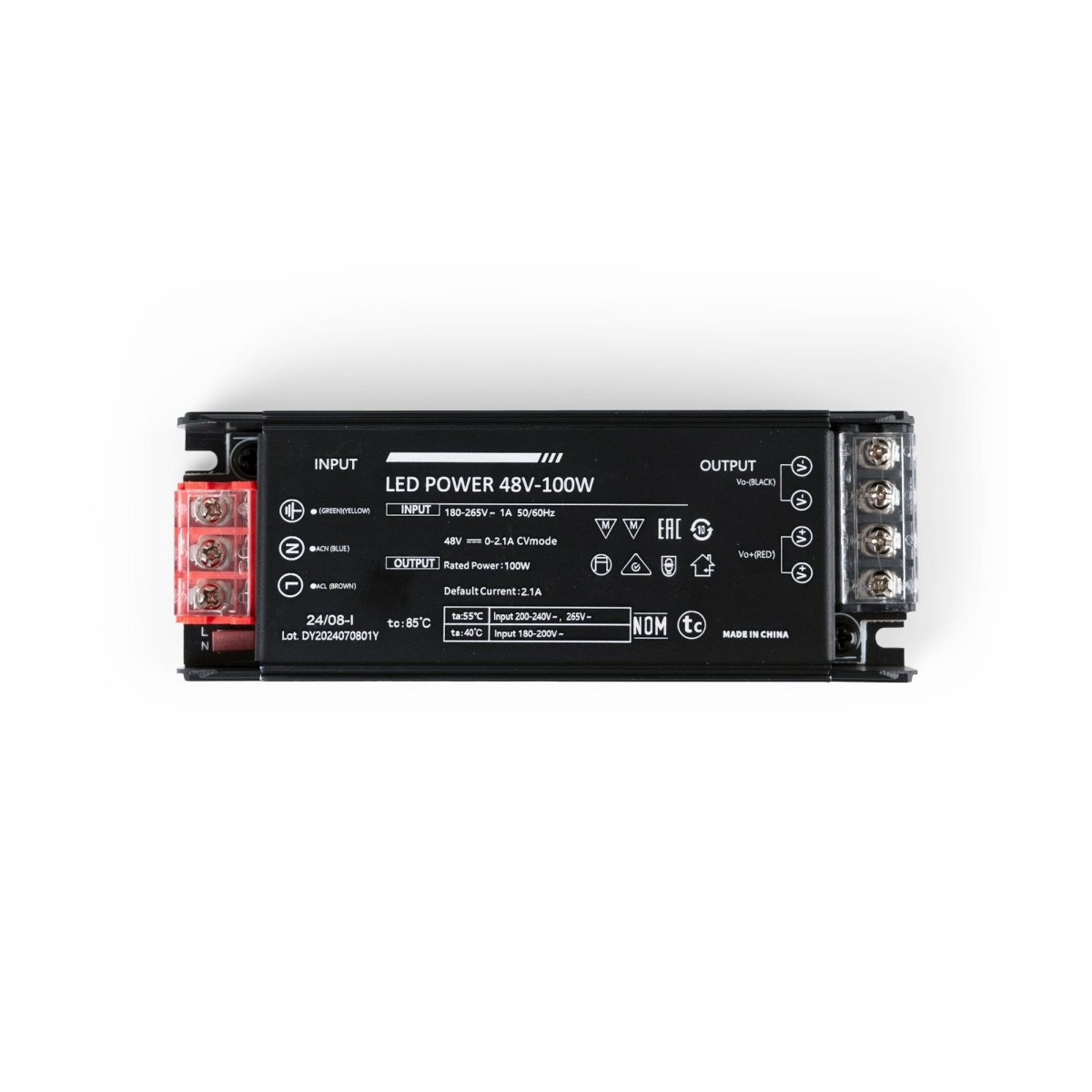 Fuente de alimentación 100W 48V - 2.1A - Alta eficiencia - IP20 - Barcelona Led-Material eléctrico
