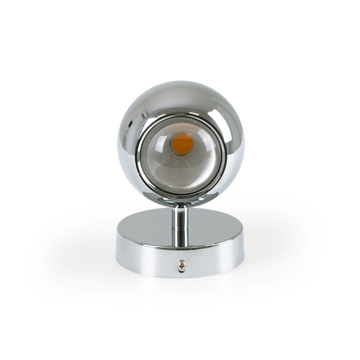 Aplique de pared LED con óptica "BOO" 9W - Cromo - Up & down - 2700K - Barcelona Led-Decoración