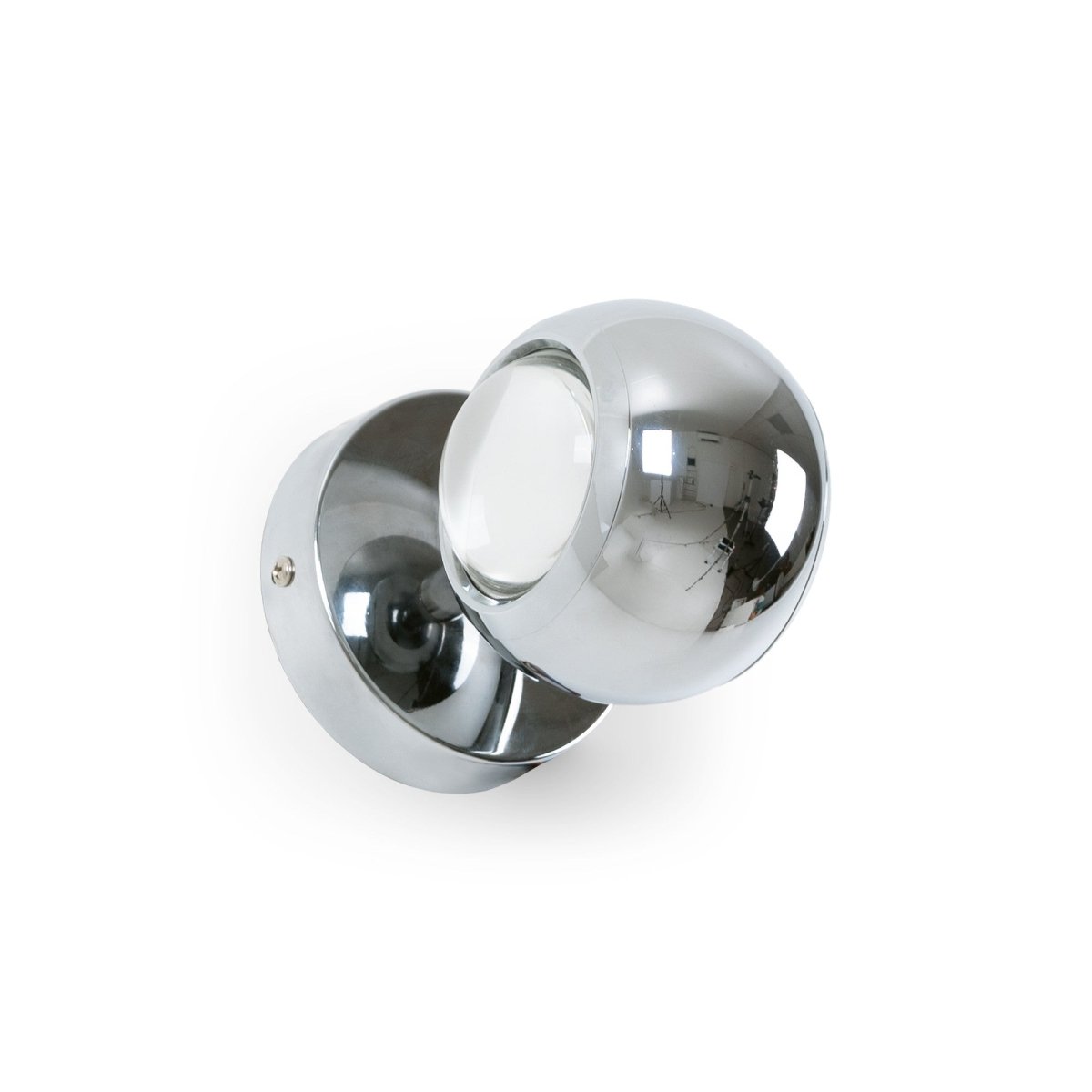 Aplique de pared LED con óptica "BOO" 9W - Cromo - Up & down - 2700K - Barcelona Led-Decoración