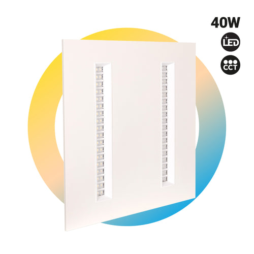 Panel LED empotrable 60x60cm - 40W - UGR18 - Driver PHILIPS - Chip OSRAM - IP40