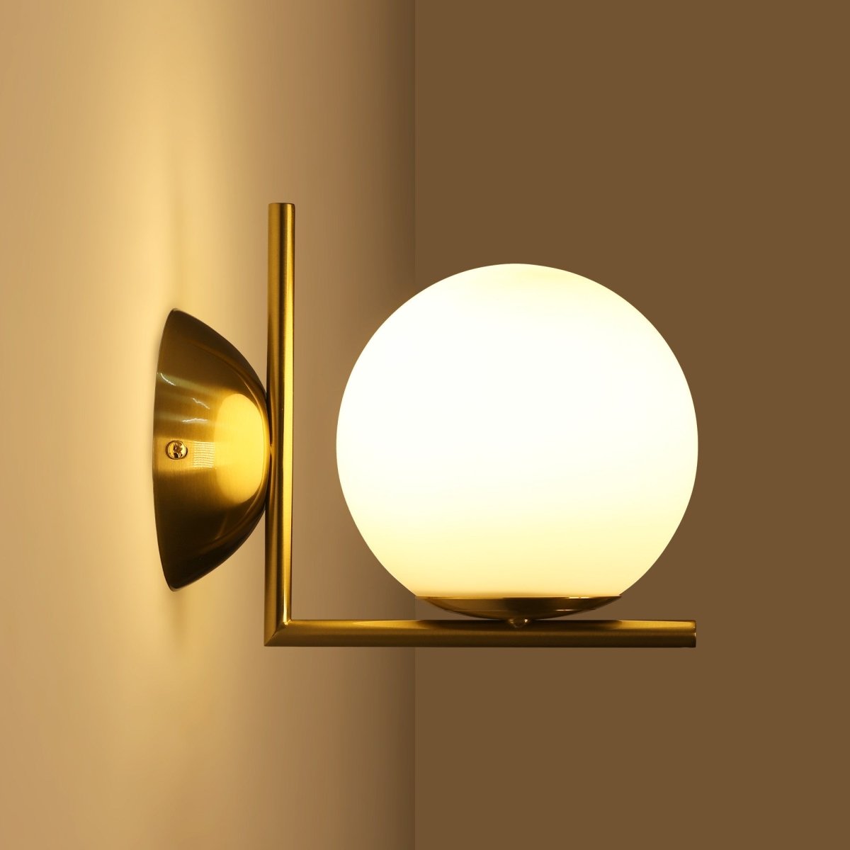 Aplique de pared bola cristal "ATOM" - E27 - Ø 15cm - Barcelona Led-Decoración