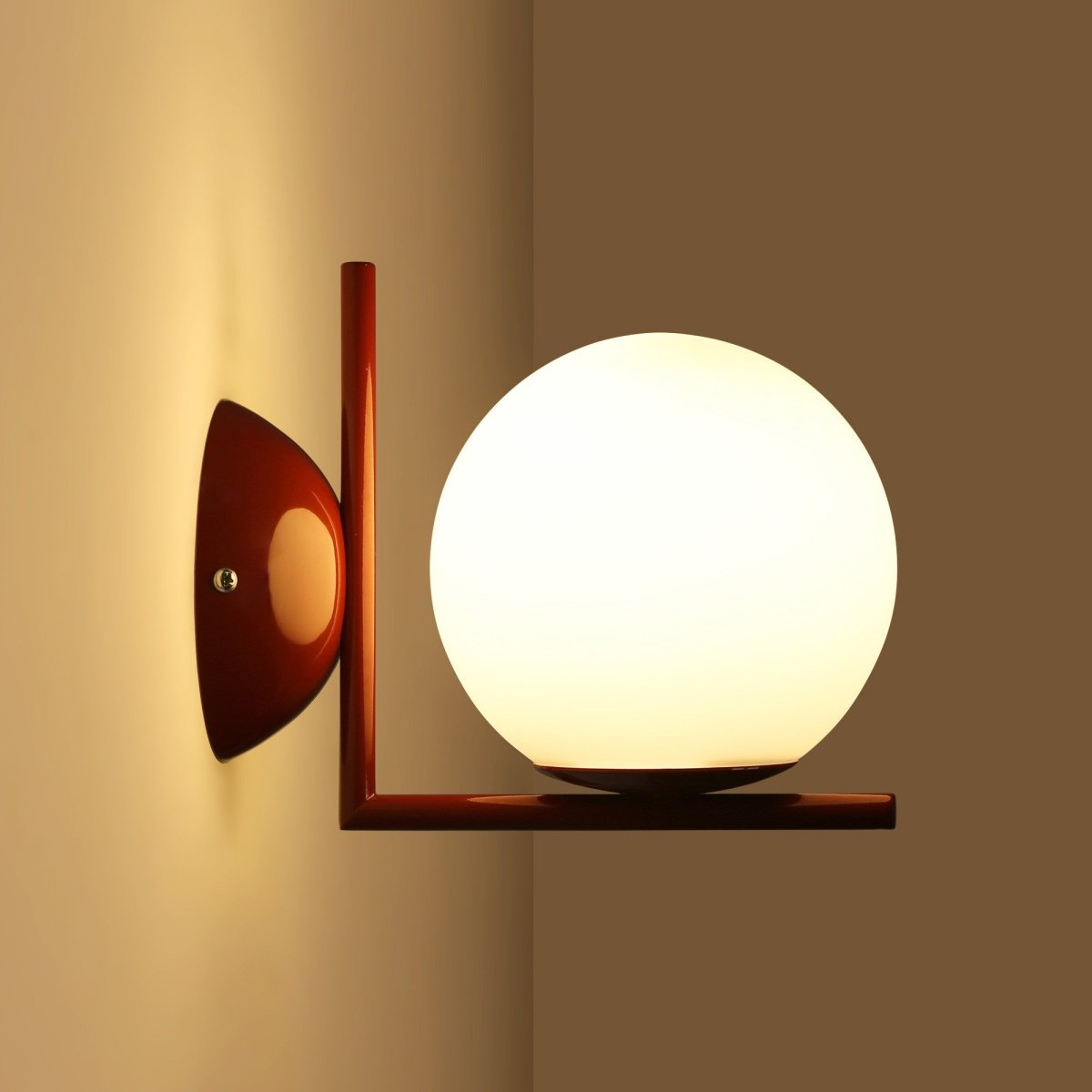Aplique de pared bola cristal "ATOM" - E27 - Ø 15cm - Barcelona Led-Decoración