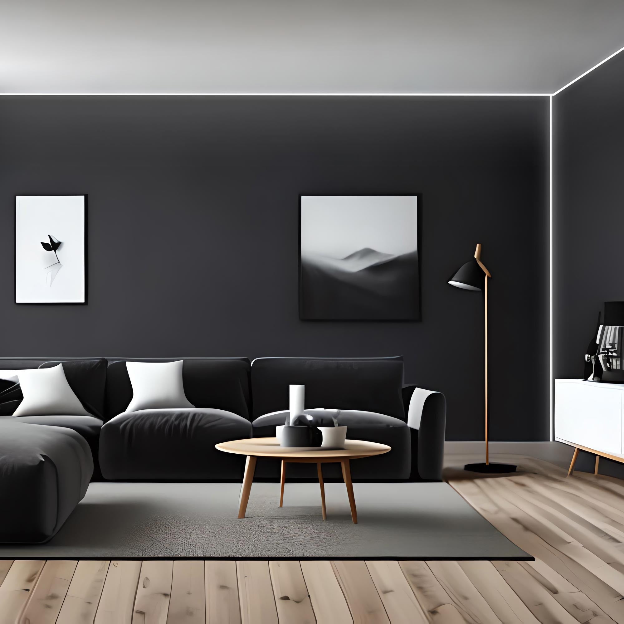 Perfil tira LED de superficie para esquinas - Con difusor - Kit completo - 15,8x15,8mm - Tira LED ≤10 mm - 1 metro (35)