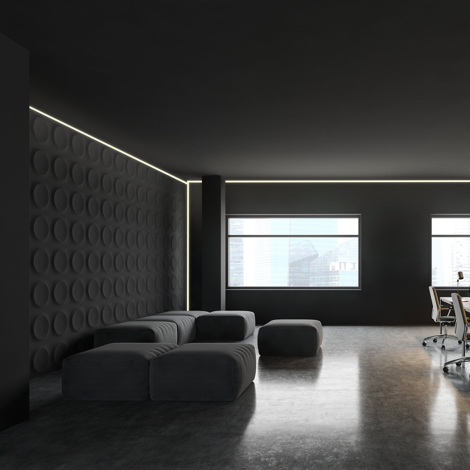 Perfil tira LED de superficie para esquinas - Con difusor - Kit completo - 15,8x15,8mm - Tira LED ≤10 mm - 1 metro (1)