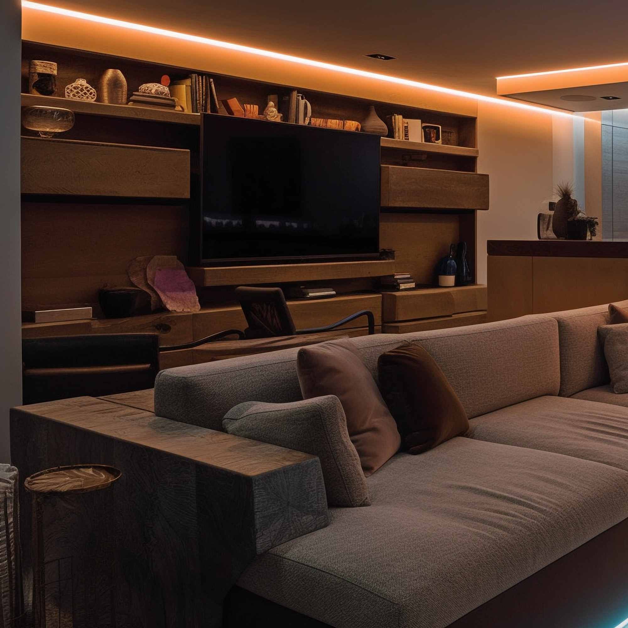 Perfil tira LED de superficie para esquinas - Con difusor - Kit completo - 15,8x15,8mm - Tira LED ≤10 mm - 1 metro (34)