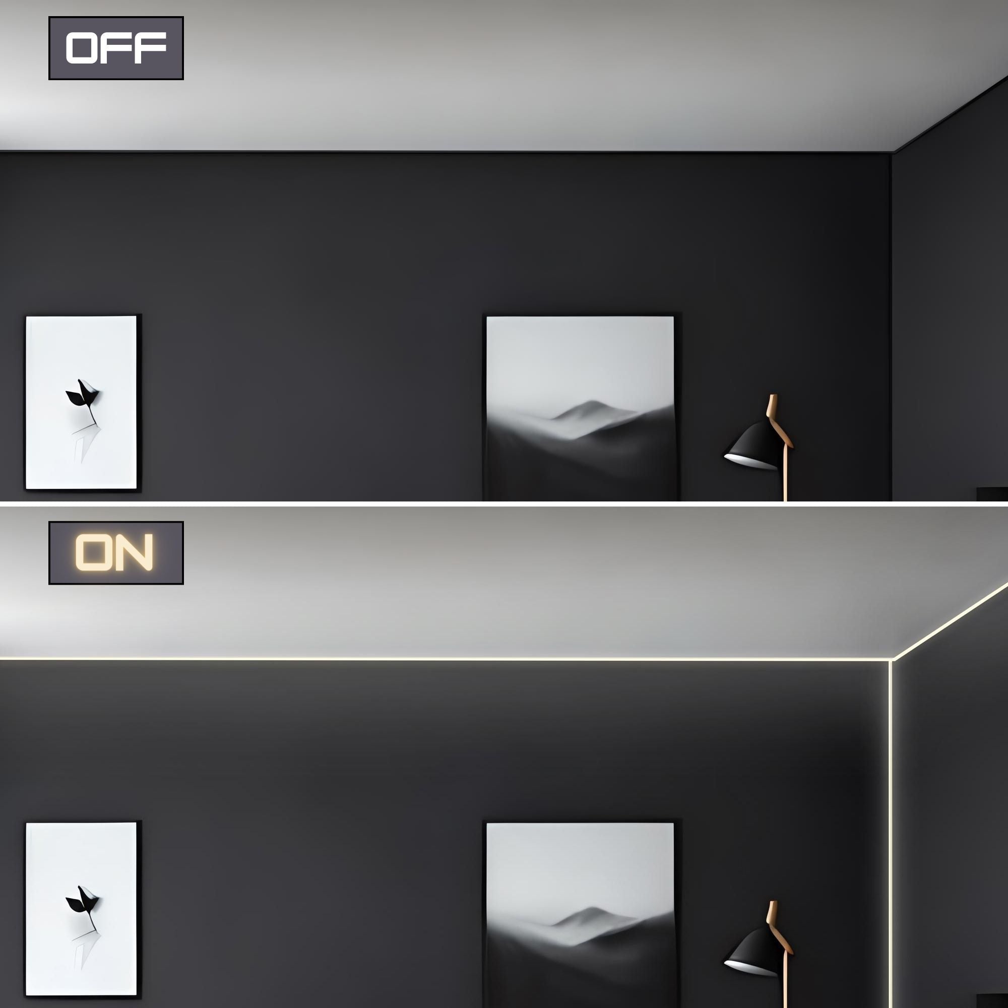 Perfil tira LED de superficie para esquinas - Con difusor - Kit completo - 15,8x15,8mm - Tira LED ≤10 mm - 1 metro (37)