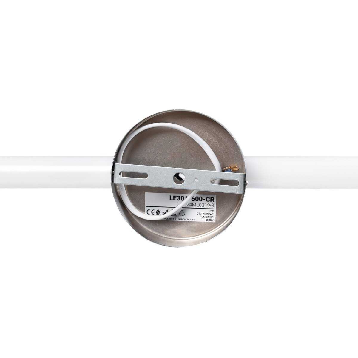 Aplique LED tubular para baño - 8W - 720lm - IP44 - 60cm - Barcelona Led-