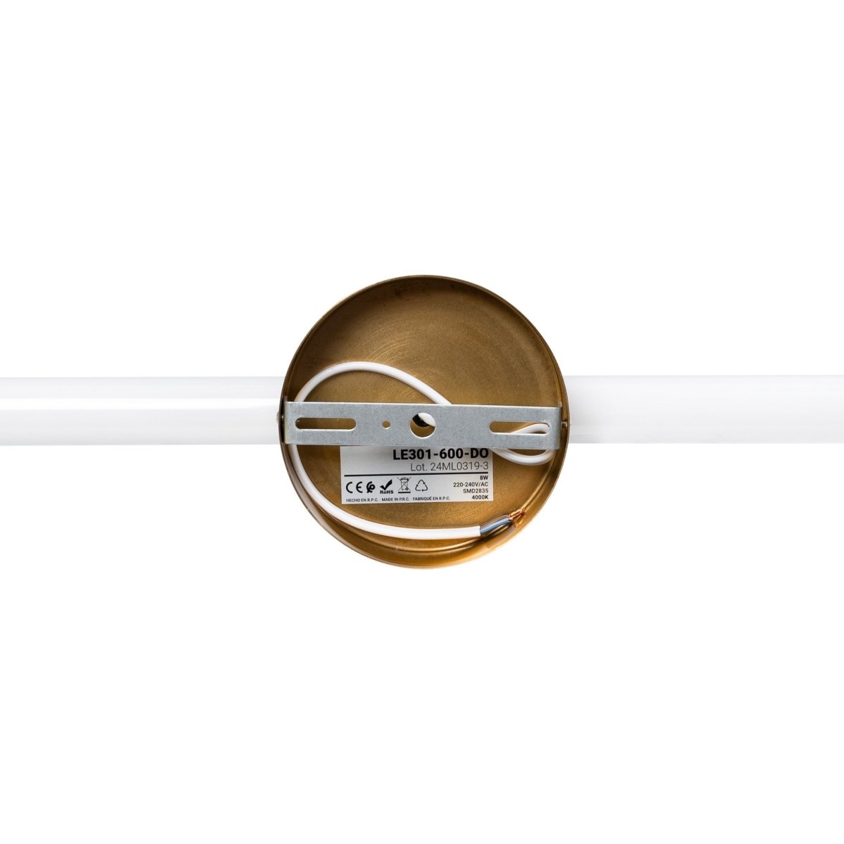 Aplique LED tubular para baño - 8W - 720lm - IP44 - 60cm - Barcelona Led-