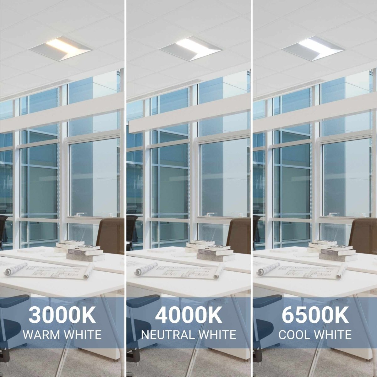 Panel LED Troffer empotrable 60x60cm - CCT - 40W - Chip OSRAM - Driver Philips - UGR18 - IP40 - Barcelona Led-