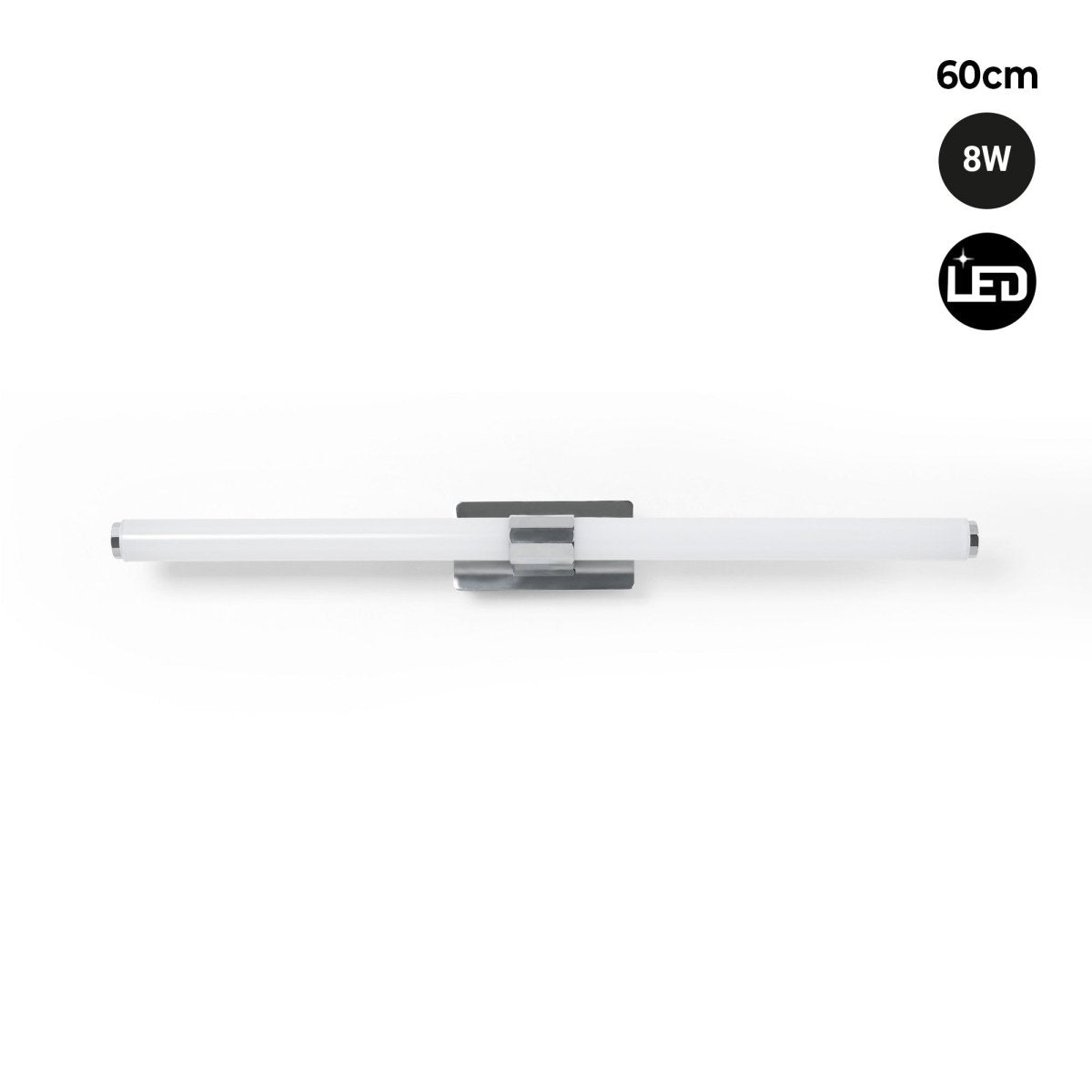 Aplique LED tubular para baño - 8W - IP44 - 60cm - Barcelona Led-