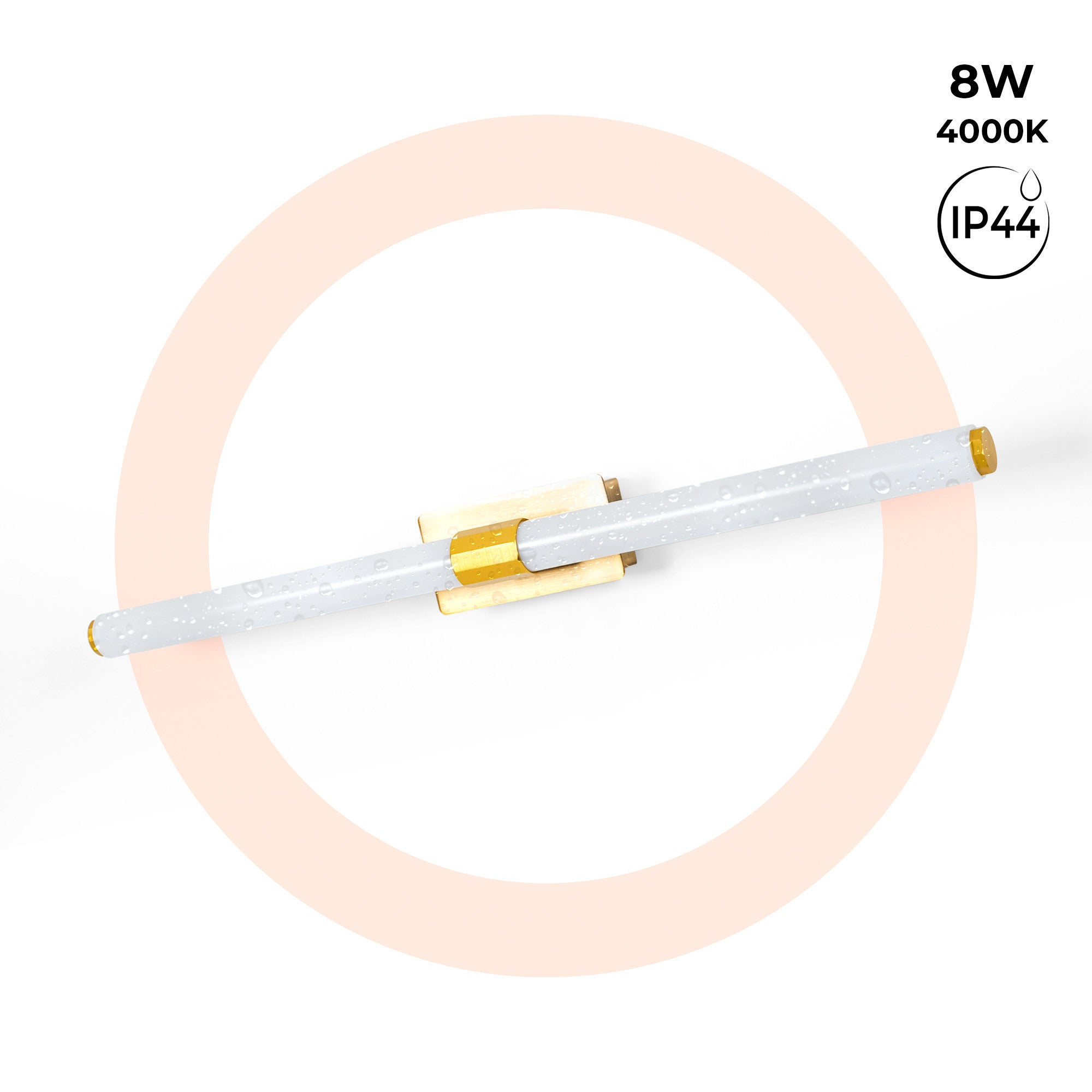 Aplique LED tubular para baño - 8W - IP44 - 60cm (28)