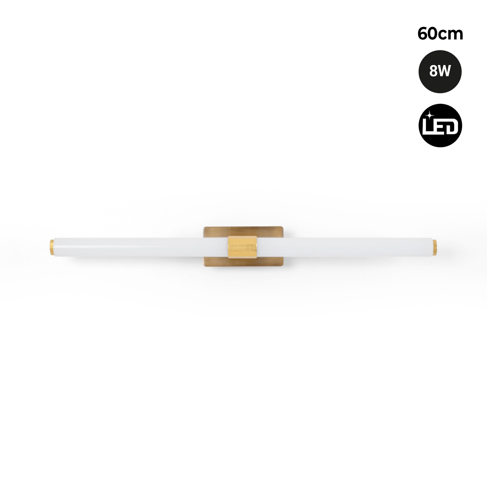 Aplique LED tubular para baño - 8W - IP44 - 60cm (30)