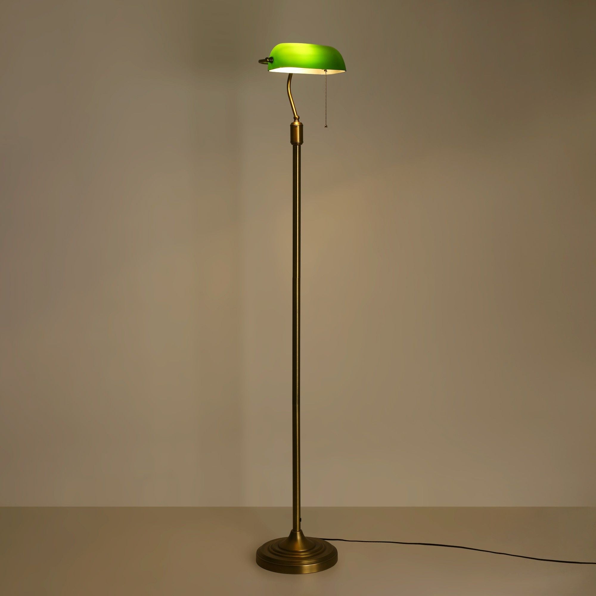 Lámpara de pie vintage "BANQUERO" - E27 (29)