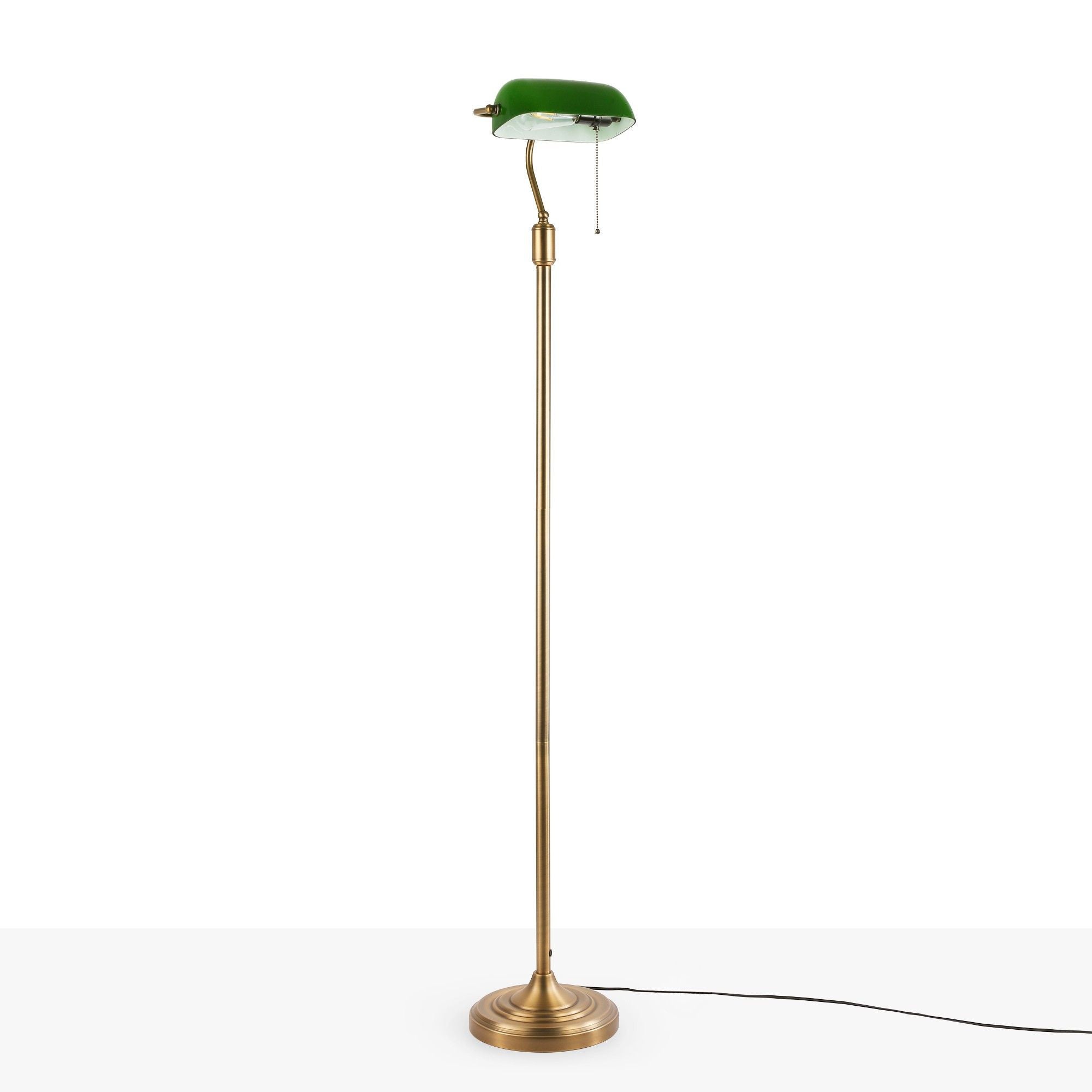 Lámpara de pie vintage "BANQUERO" - E27 (19)