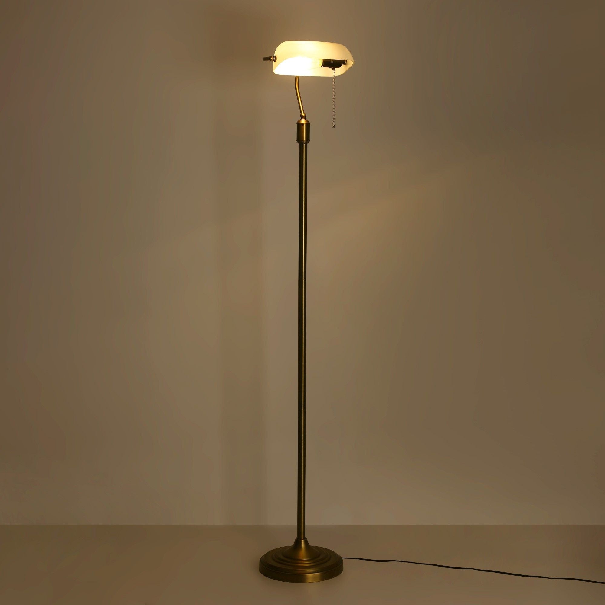 Lámpara de pie vintage "BANQUERO" - E27 (9)