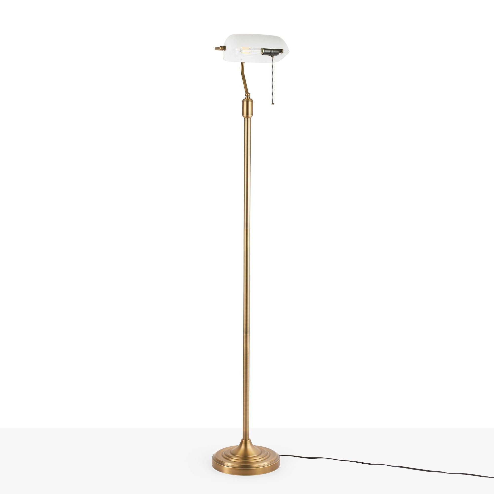 Lámpara de pie vintage "BANQUERO" - E27 (15)