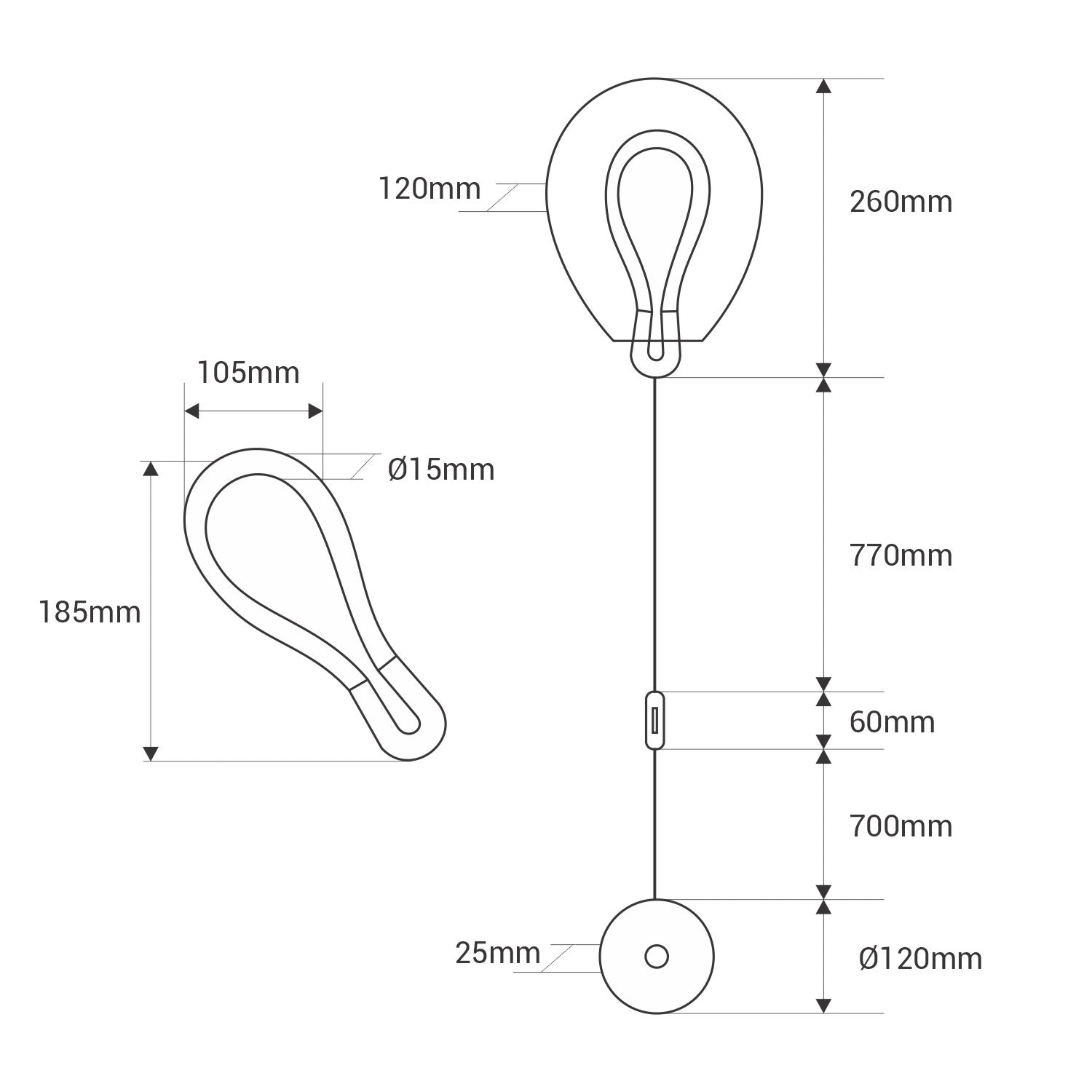 Aplique de pared LED cristal "GLOBO" 8W - Colores (2)