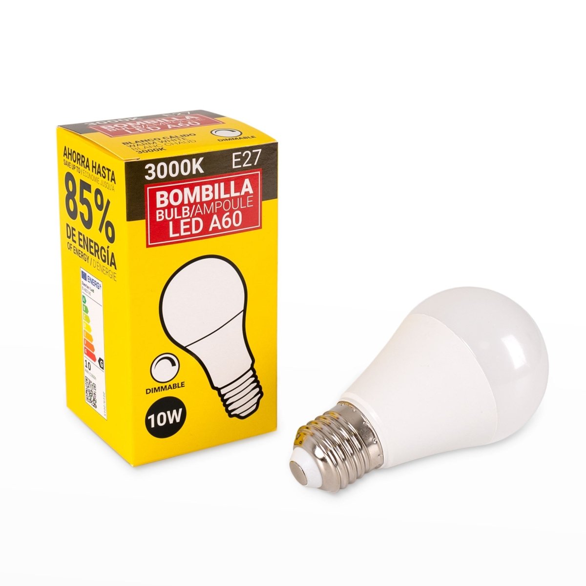 Bombilla LED E27 A60 - 10W - Regulable - Barcelona Led-