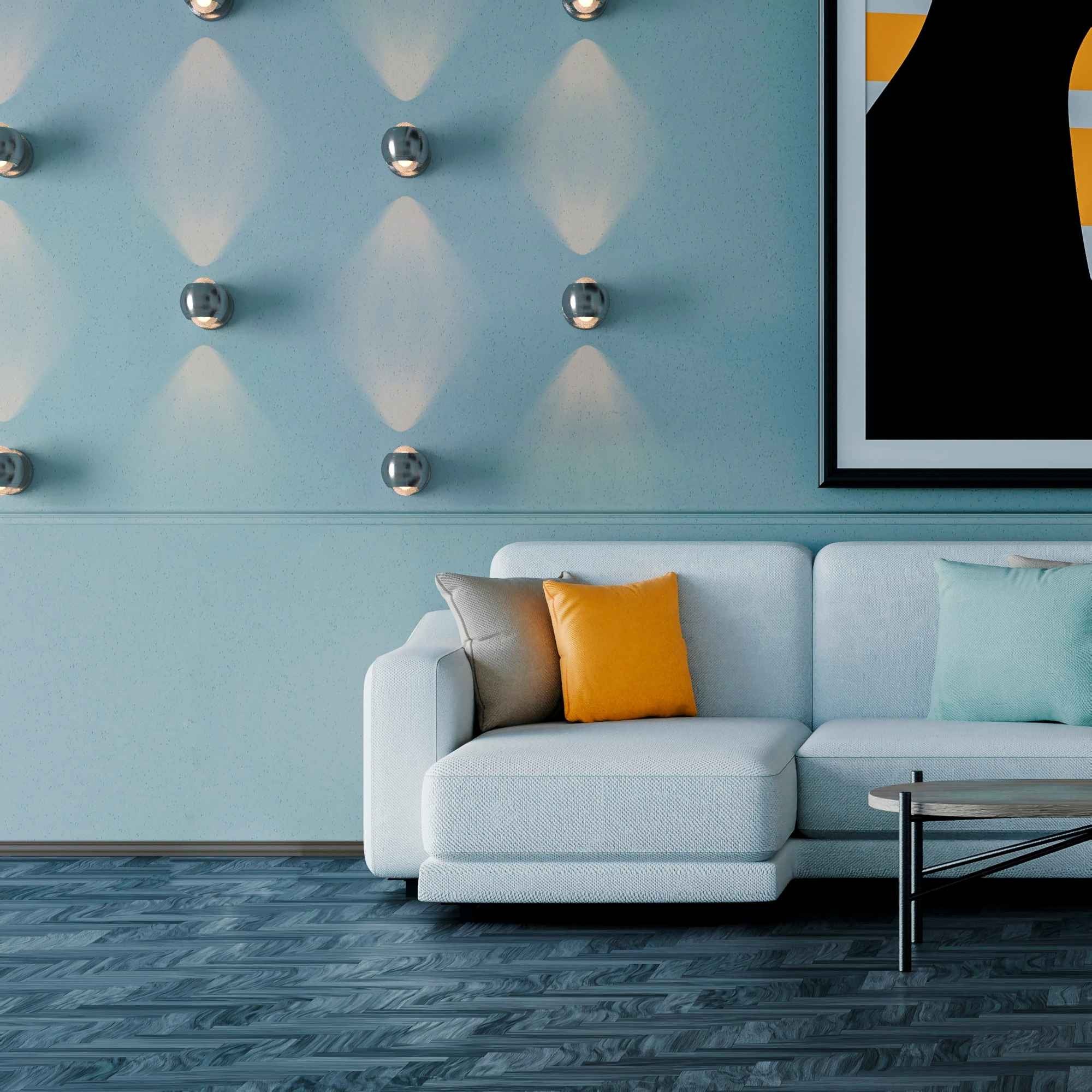 Aplique de pared LED con óptica "BOO" 9W - Cromo - Up & down - 2700K (20)