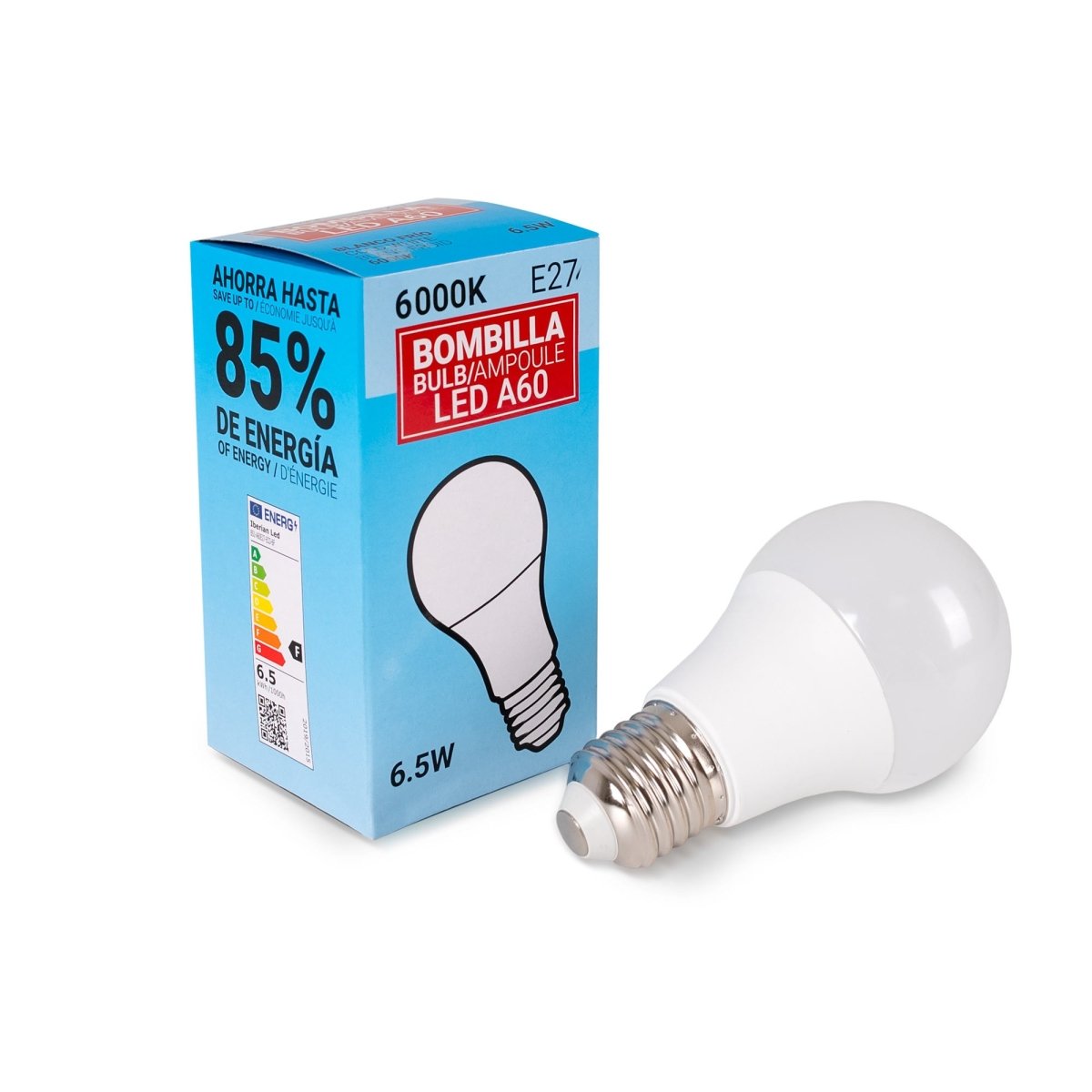 Bombilla LED E27 A60 - 6,5W - Barcelona Led-