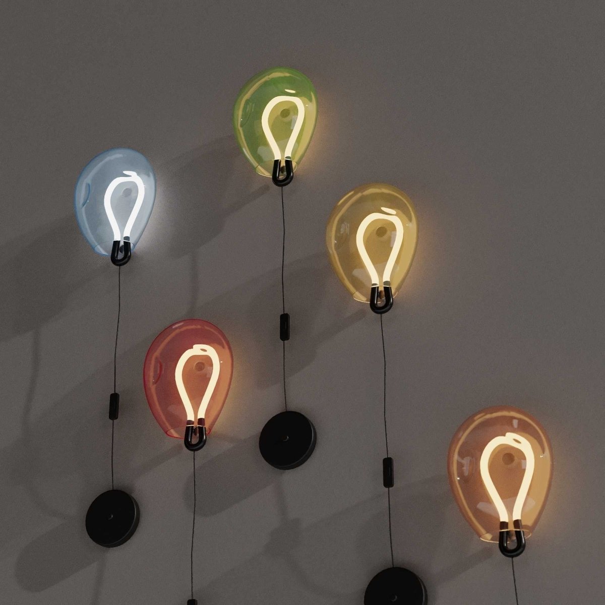 Aplique de pared LED cristal "GLOBO" 8W - Colores - Barcelona Led-Decoración