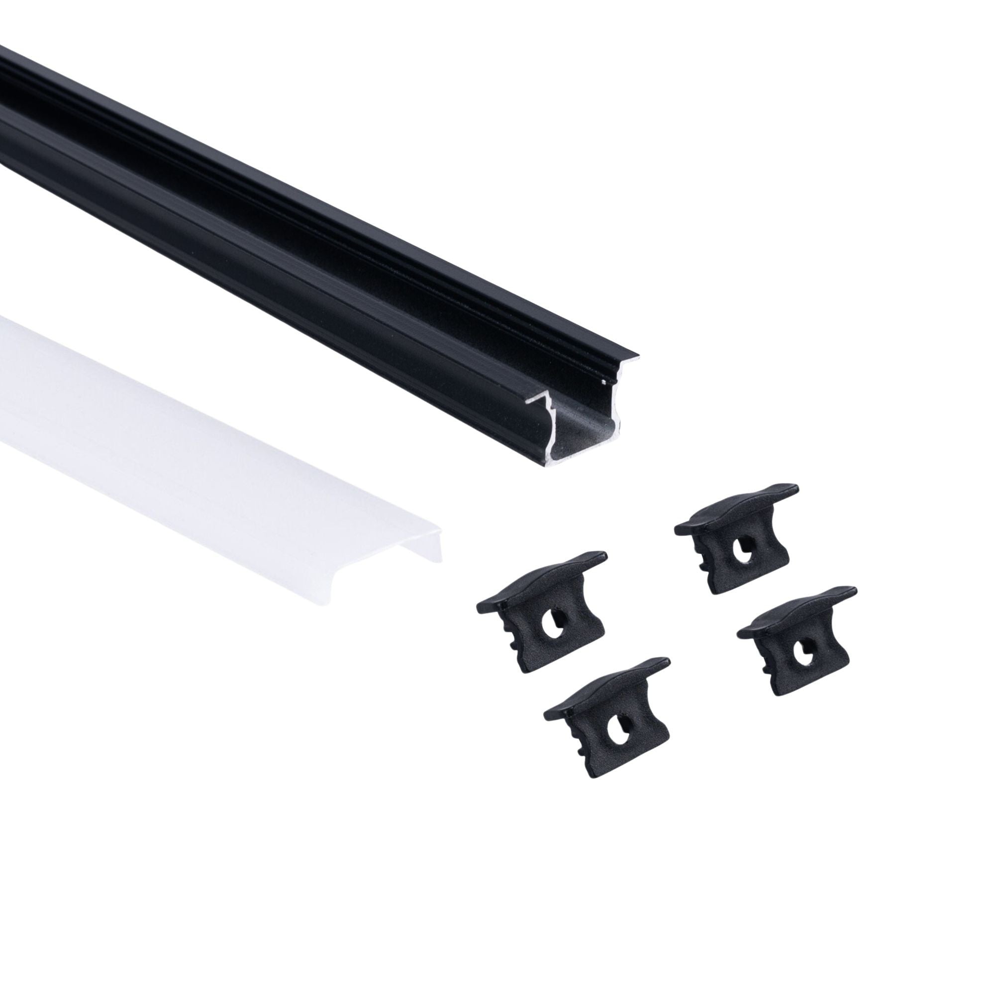 Perfil tira LED empotrable - 25x14mm - Kit completo - 2 metros (38)