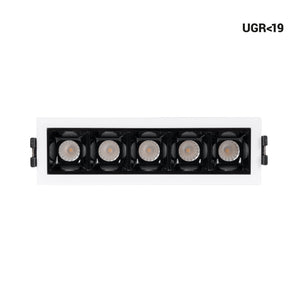 Foco lineal LED empotrable 7W - CCT - UGR18 - CRI90 - IP20 (12)