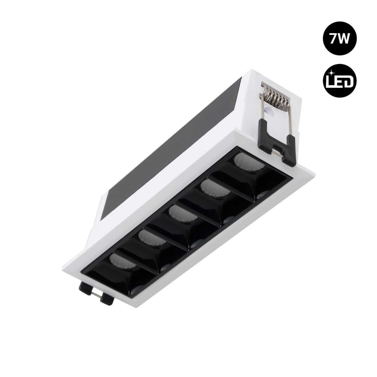 Foco lineal LED empotrable 7W - UGR18 - CRI90 - Driver LIFUD (23)
