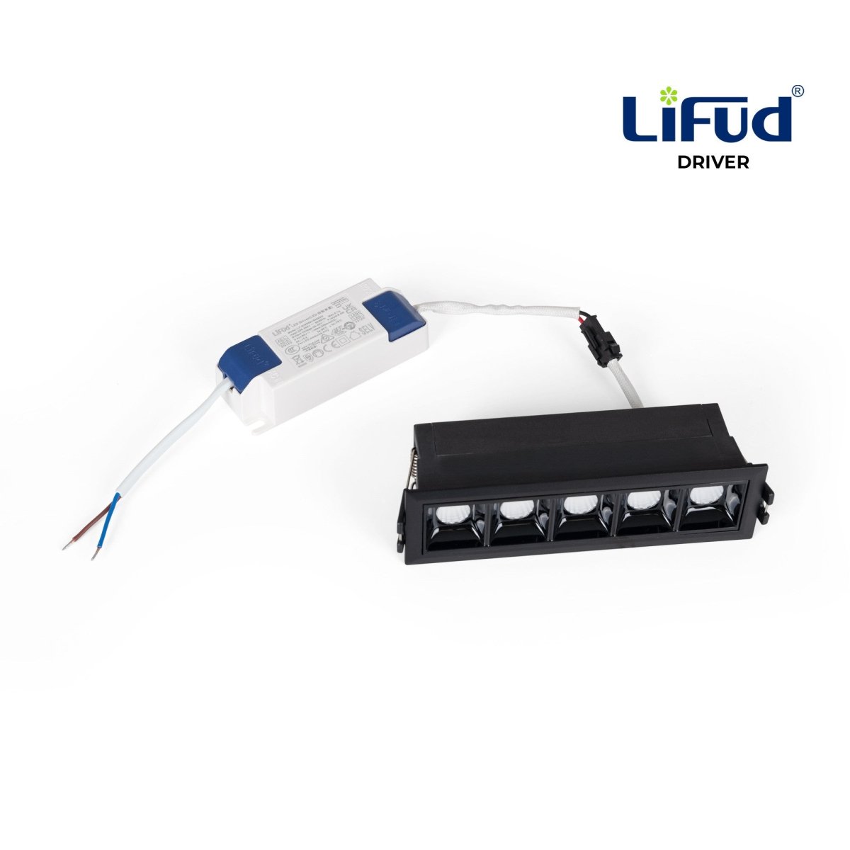 Foco lineal LED empotrable 7W - UGR18 - CRI90 - Driver LIFUD - Barcelona Led-